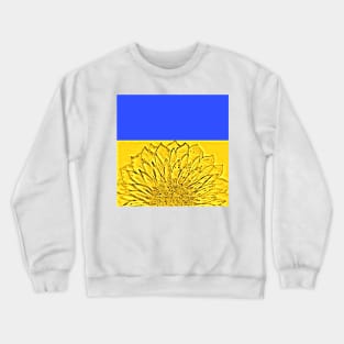 Sunflower of hope for Ukraine Crewneck Sweatshirt